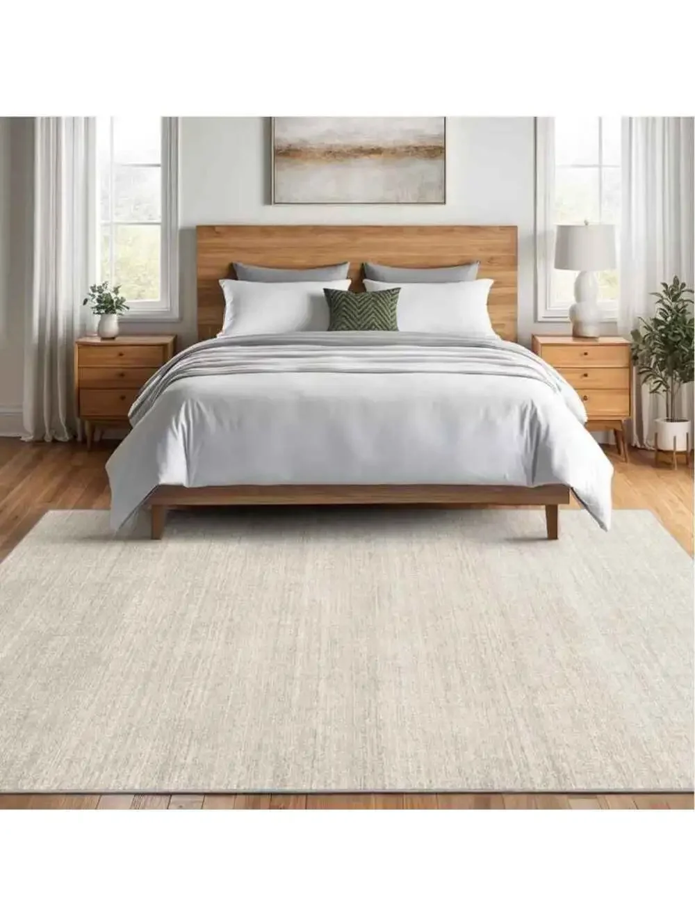 Washable Rugs 5x7 - Stain Resistant Area Rugs Living Room, Non Slip Backing